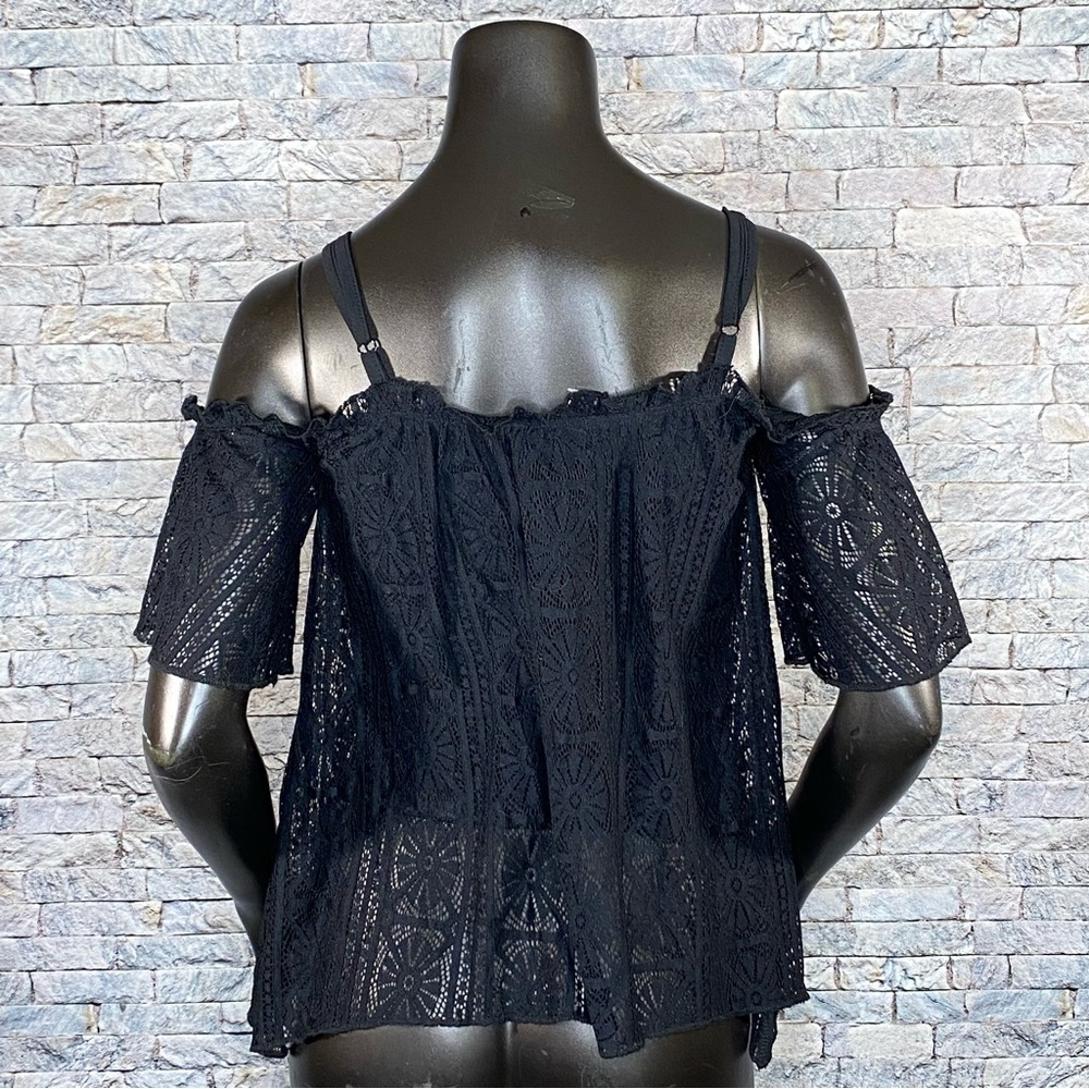 Love Fire Lacy Tunic Style Blouse NWT Size XS Adjustable - Picture 4 of 9